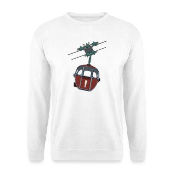 Seilbahn Gondel - Rot Weißbier - Unisex Pullover - Weiß - Vorne
