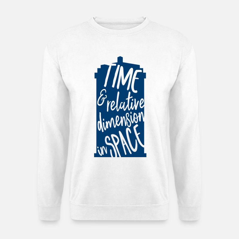 Time and Relative Dimension in Space - Unisex Sweatshirt - white
