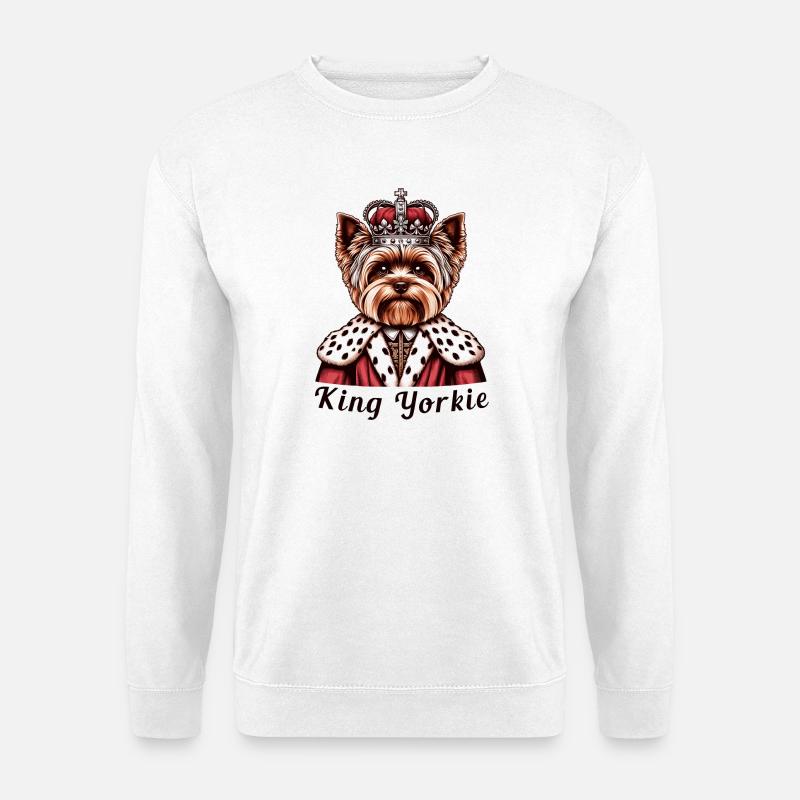 Yorkshire Terrier King - Unisex Sweatshirt - white