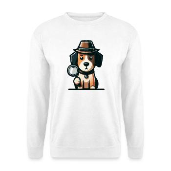 Mystery Hound: The Case of the Curious Canine - Unisex Sweatshirt - white - Front