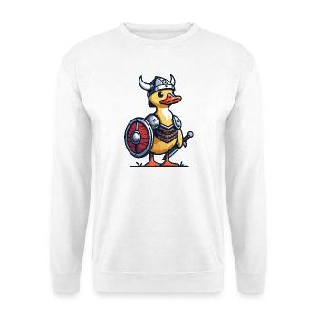 Viking Quacksalber: Die Ente von Walhalla - Unisex Pullover - Weiß - Vorne