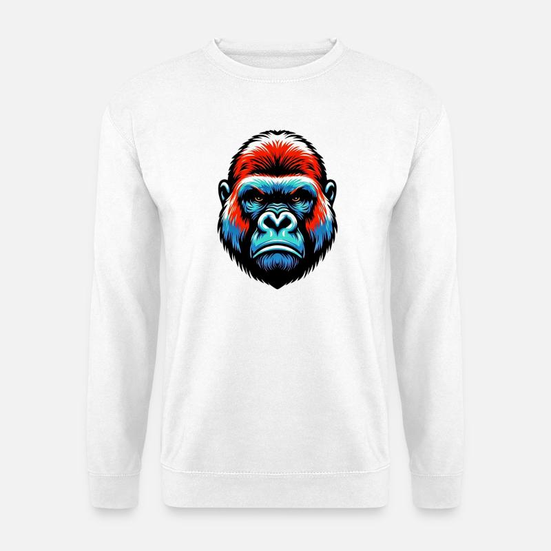 Gorilla - Unisex Pullover - Weiß