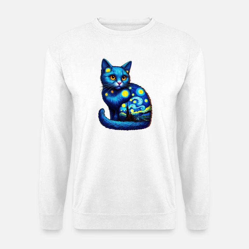 Katze - Unisex Pullover - Weiß