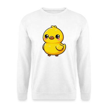 Ente Ente Ente Ente Ente - Unisex Pullover - Weiß - Vorne