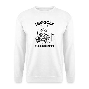-golf pour enfants - Sweat-shirt Unisexe - blanc - Devant