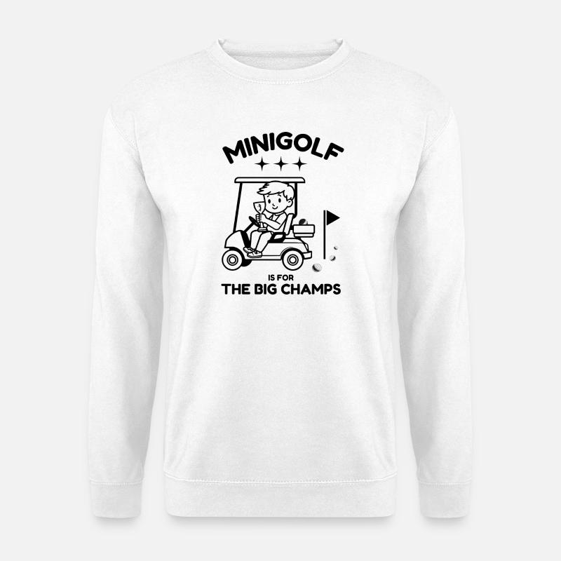 Kinder Minigolf - Unisex Pullover - Weiß