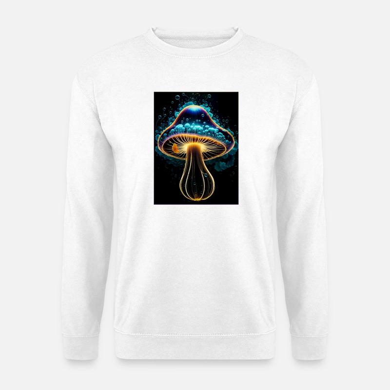 Leuchtender Pilz - Unisex Pullover - Weiß