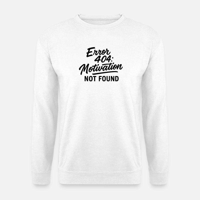 Justification Error 404 Design - Unisex Sweatshirt - white