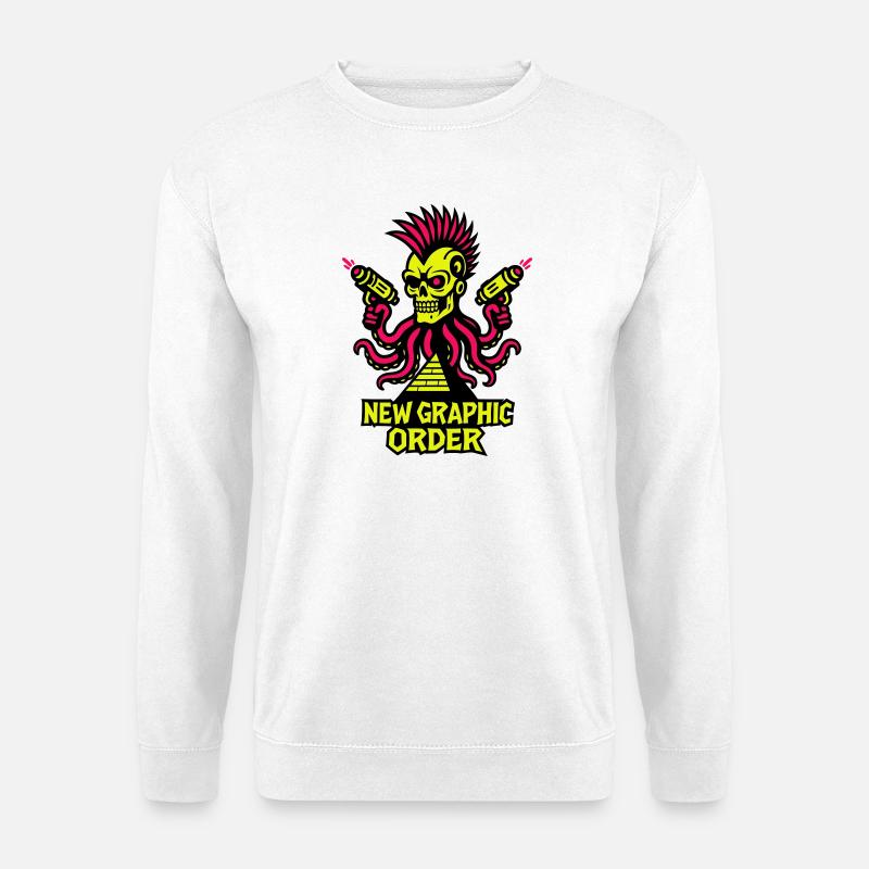 NGO Skull Punk - Unisex Sweatshirt - white