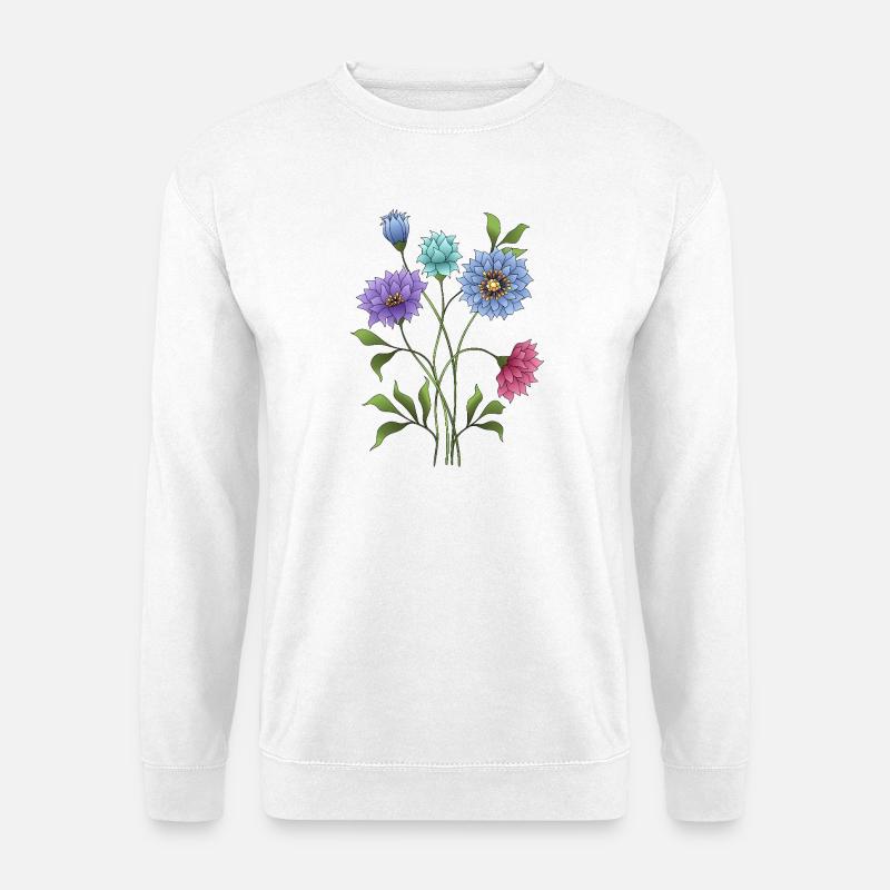 Blumen - Unisex Pullover - Weiß