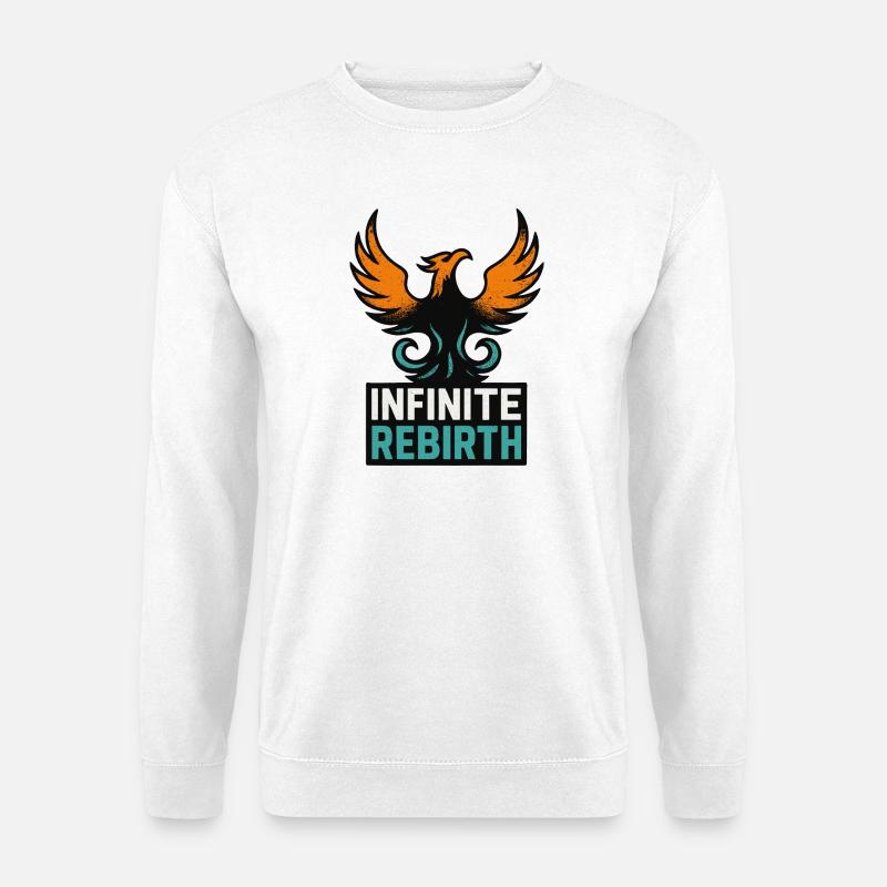 Infinite Rebirth – Phoenix - Unisex Sweatshirt - white