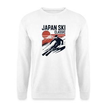 Japan Ski Classic Retro Design - Unisex Sweatshirt - white - Front