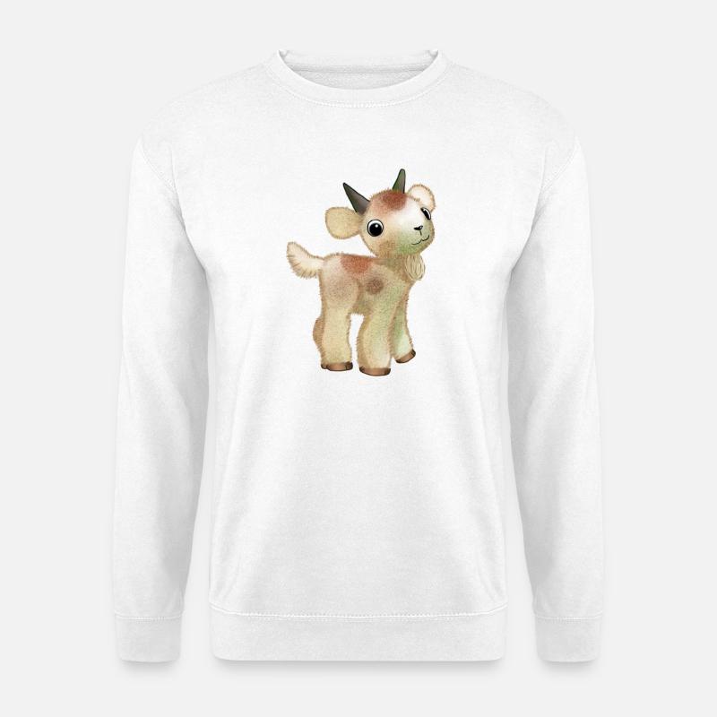 Zwergziege - Unisex Pullover - Weiß