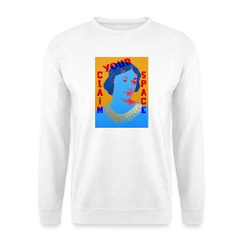 Femme Pop Art intemporelle avec contraste de couleurs - Sweat-shirt Unisexe - blanc - Devant