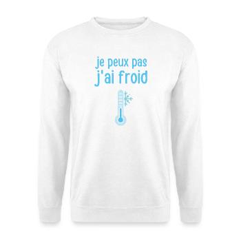 I can't I'm cold - Unisex Sweatshirt - white - Front