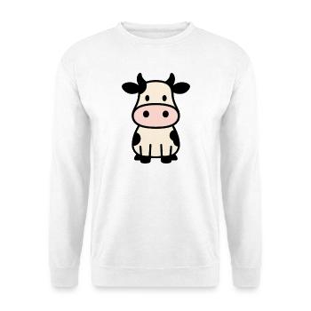 Cute cow - Unisex Sweatshirt - white - Front