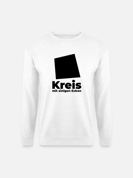 Kreis mit einigen Ecken - Unisex Pullover - Weiß