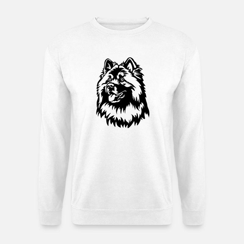Eurasier Head - Unisex Sweatshirt - white