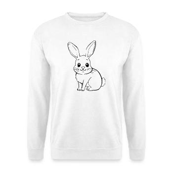 Bunny Rabbit T-shirt Gift - Unisex Sweatshirt - white - Front