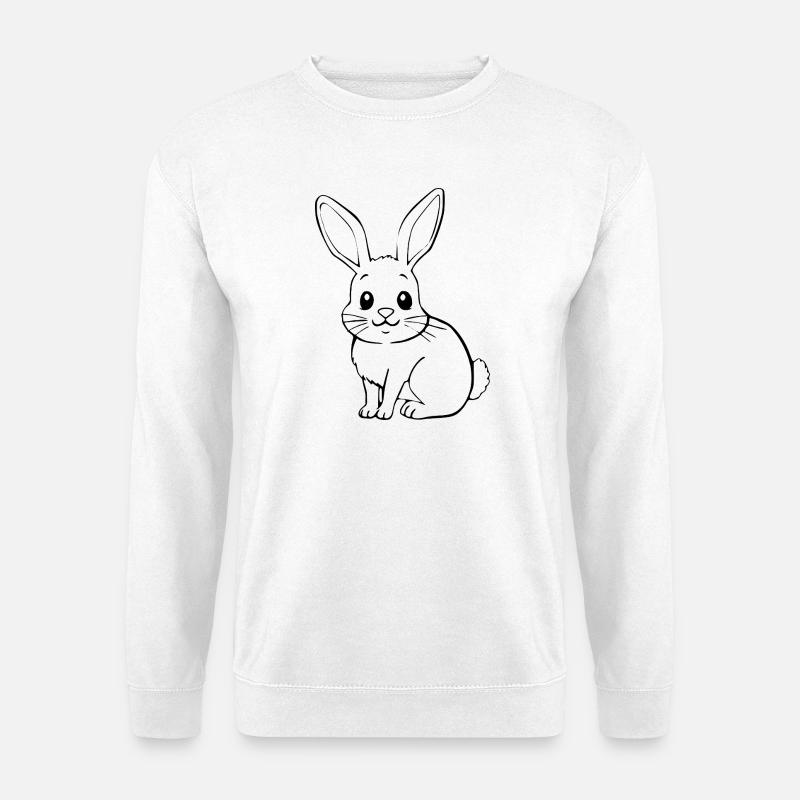 Bunny Rabbit T-shirt Gift - Unisex Sweatshirt - white
