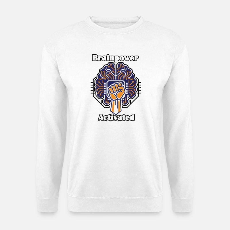 Brainpower Activated - Unisex Sweatshirt - white