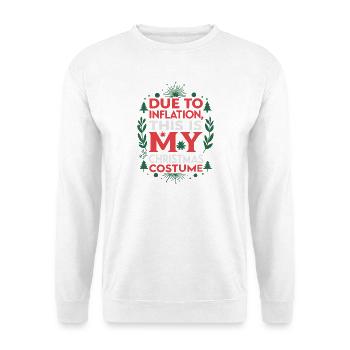 Inflation Christmas Costume - Unisex Sweatshirt - white - Front