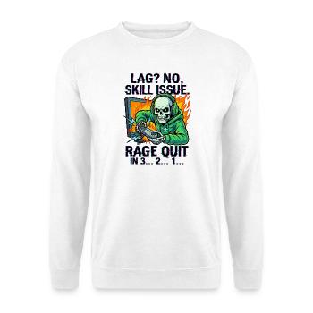 Was? No, Skill Issue. - Unisex Sweatshirt - white - Front