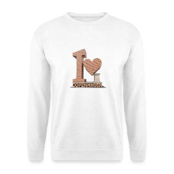 I Love Copenhagen – Architectural City Design - Unisex Pullover - Weiß - Vorne