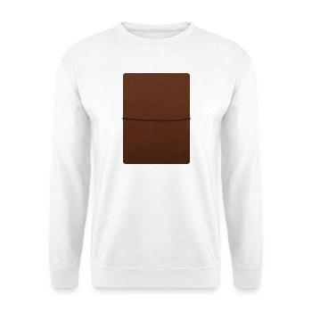 Leather Journal - Unisex Sweatshirt - white - Front
