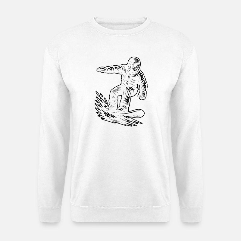 Direkte Snowboard Aussage - Unisex Pullover - Weiß