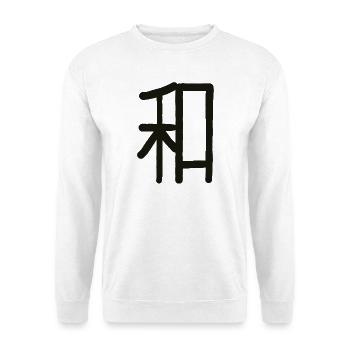 Japanese Character for Harmony "WA" - Unisex Sweatshirt - white - Front