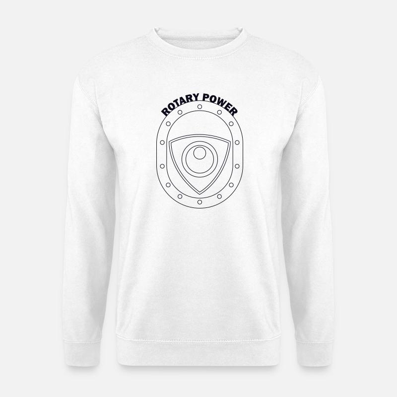Rotary Power Shield Emblem - Unisex Sweatshirt - white