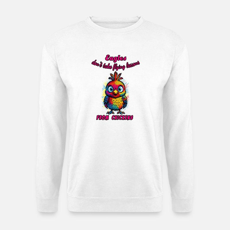 Adler & Hühner - Unisex Pullover - Weiß