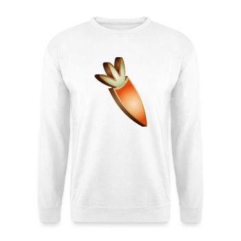 Karotten-Plätzchen im Osterdesign - Unisex Pullover - Weiß - Vorne