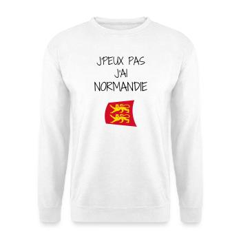 J'peux pas J'ai Normandie - Sweat-shirt Unisexe - blanc - Devant