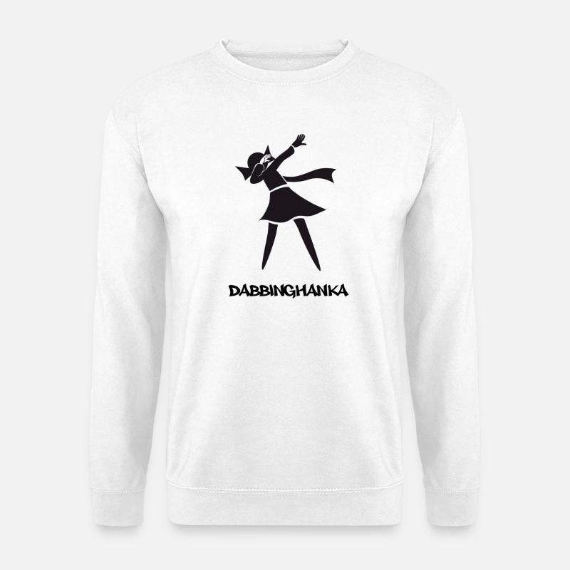 DABBING HANKA - Unisex Pullover - Weiß
