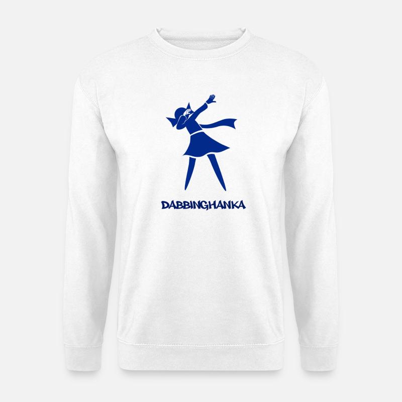 DABBING HANKA - Unisex Sweatshirt - white