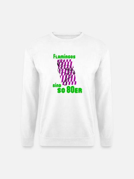 Flamingos 80s - Unisex Sweatshirt - white