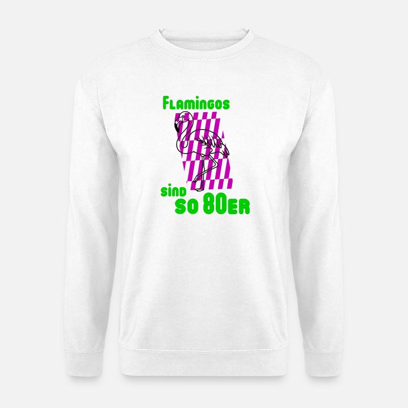 Flamingos 80s - Unisex Sweatshirt - white