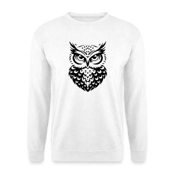 Hibou - Sweat-shirt Unisexe - blanc - Devant