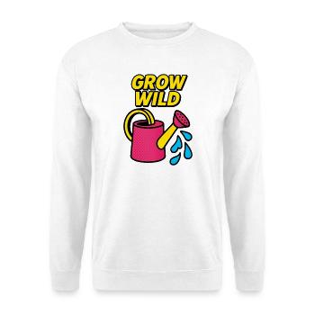 Pousse Sauvage Jardinage Rétro - Sweat-shirt Unisexe - blanc - Devant