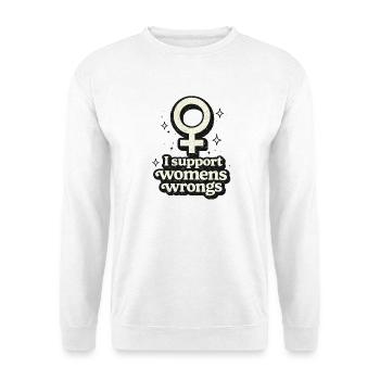 Retro Femme Symbol Aufkleber Sparkle Edition - Unisex Pullover - Weiß - Vorne