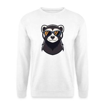 Furet Cool - Sweat-shirt Unisexe - blanc - Devant