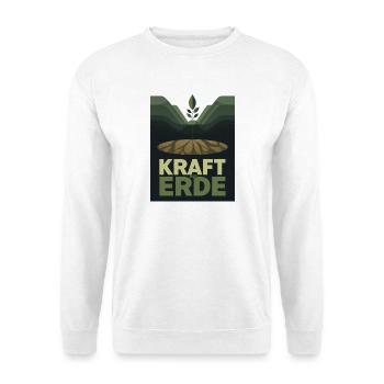 Kraft der Erde 1930s Plakat Natur Landwirtschaft - Unisex Pullover - Weiß - Vorne