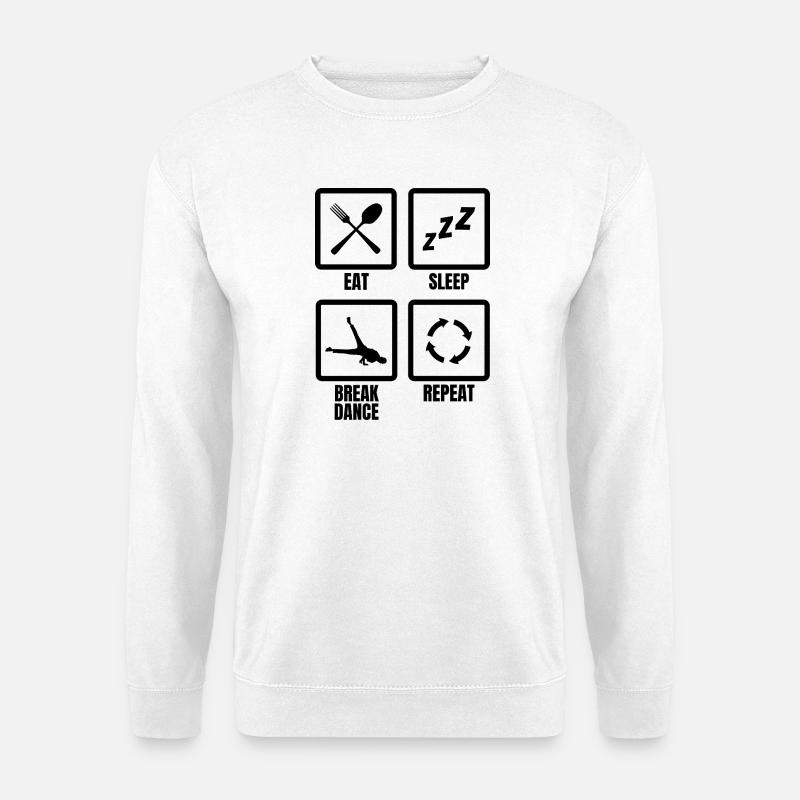 Breakdancer Daily Routine - Unisex Sweatshirt - white