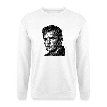 Jack Kerouac Halftone Portrait - Unisex Sweatshirt - white - Front