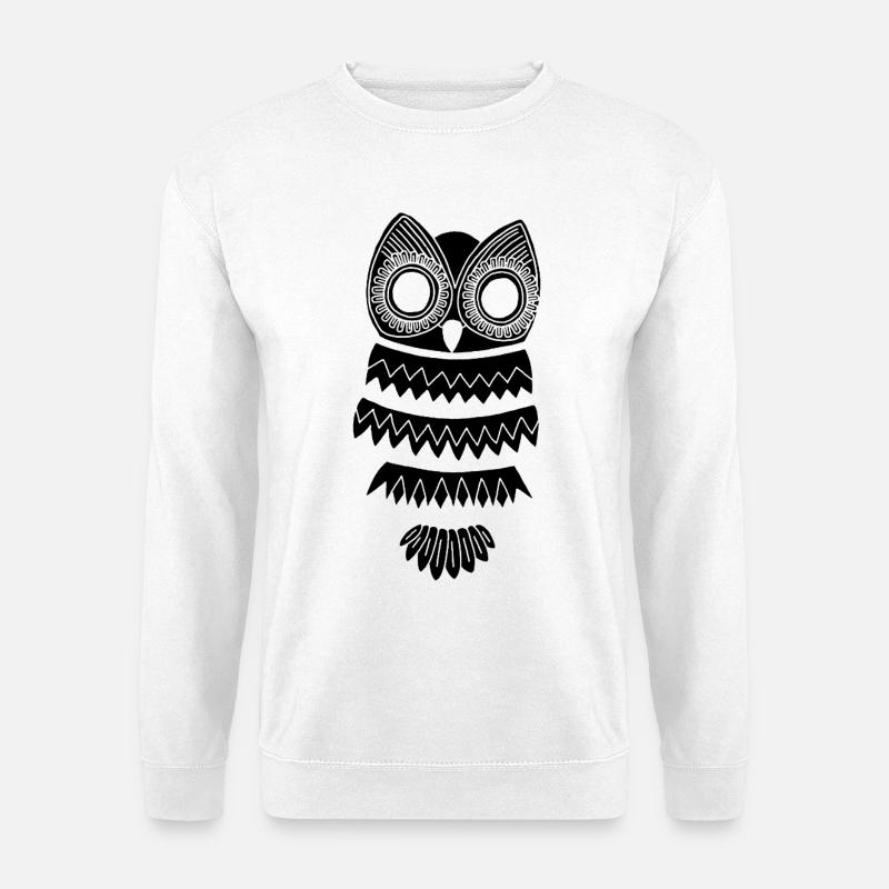 Die Schwarze Eule - Unisex Pullover - Weiß