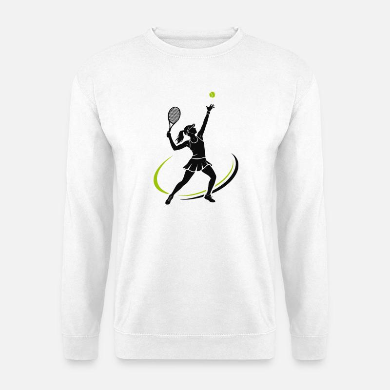 Tennis Mädchen - Unisex Pullover - Weiß