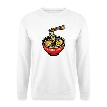 Ramen Bowl with Chopsticks - Unisex Sweatshirt - white - Front