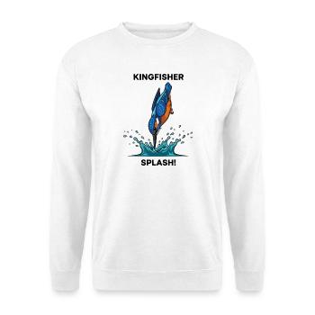 Kingfisher Splash Kingfisher River - Unisex Pullover - Weiß - Vorne